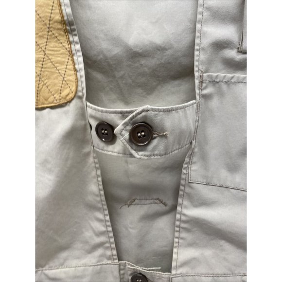 Vtg 10-X Mfg Co. Hunting Sporting Duck Shooting Vest 32 Pad on Shoulder Khaki - Picture 3 of 11